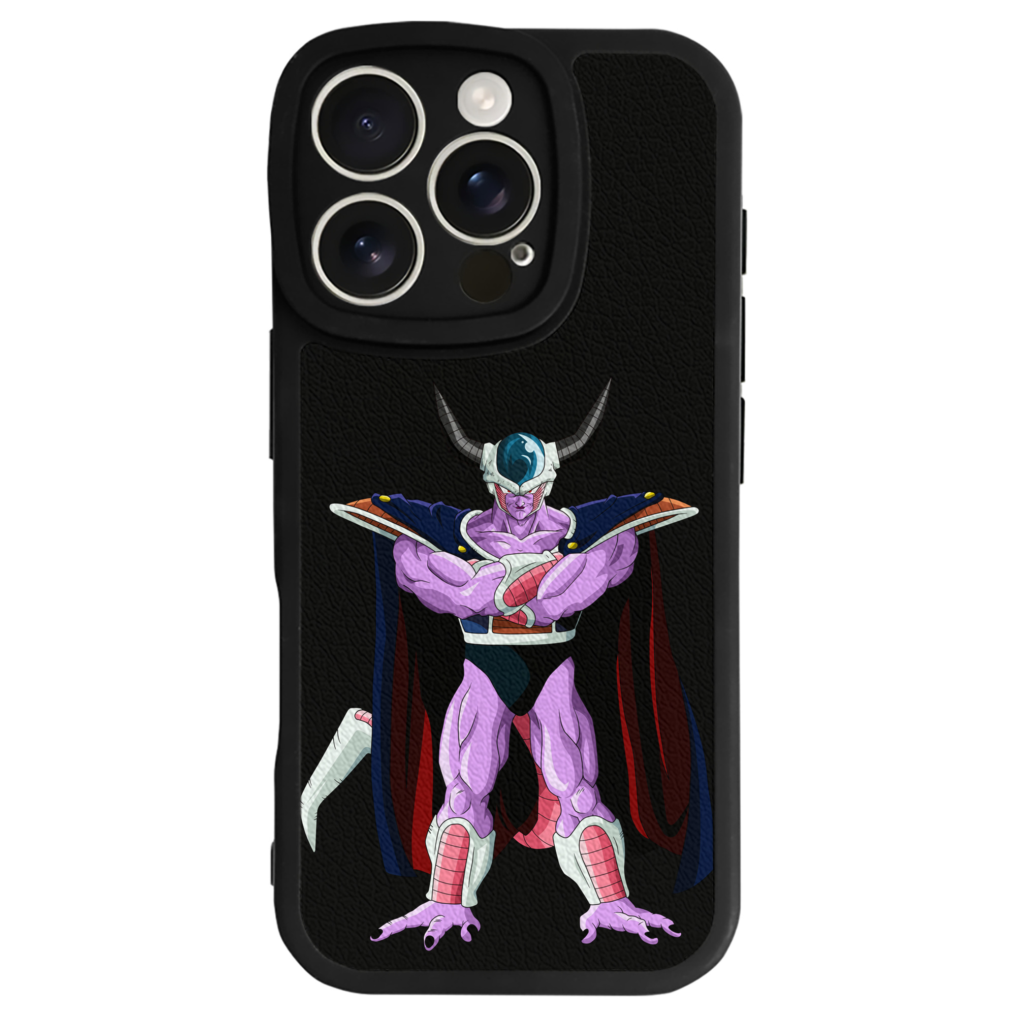 （画像用） ドラゴンボール コルド大王 DRAGON BALL King Cold 【iPhone 16シリーズ対応】シリコンスマホケース（レザー調） 材質：シリコン